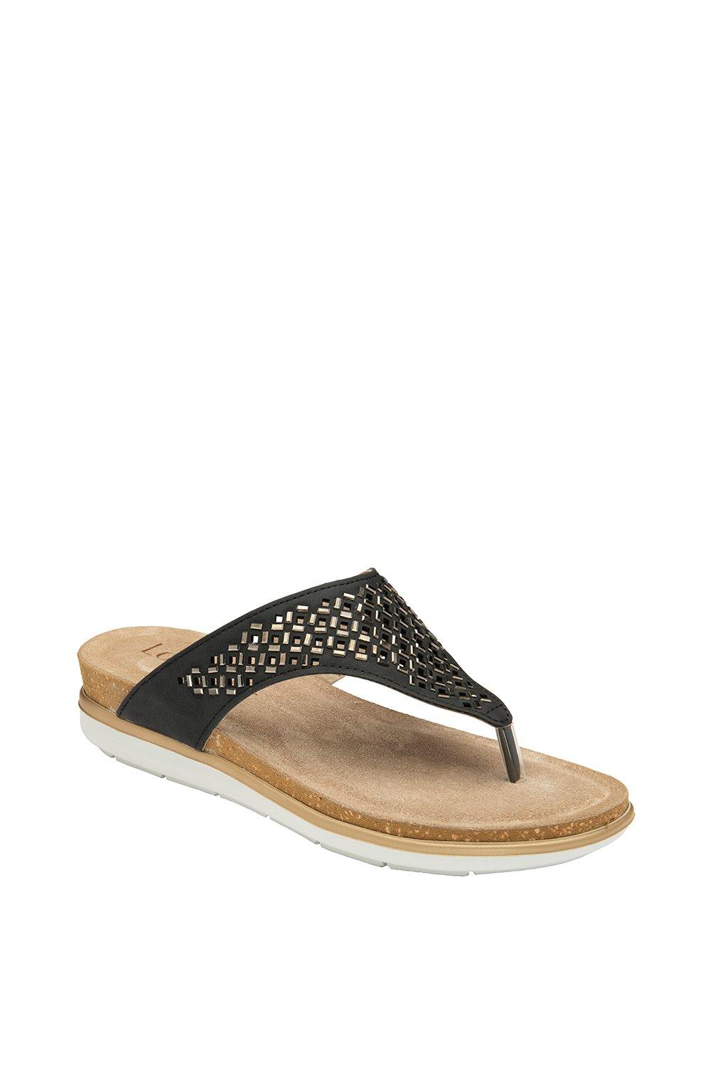 Buy Lotus Brown Casual Toe Post Sandals from Next Luxembourg