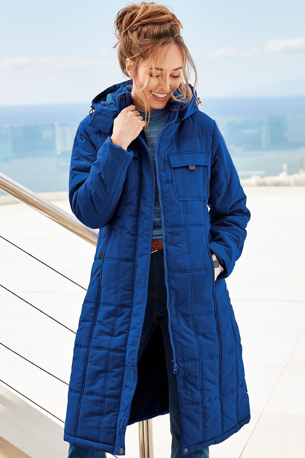 Cotton traders padded store hooded coat