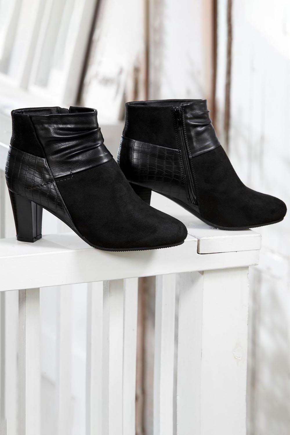 Enfield coco shop boots black leather