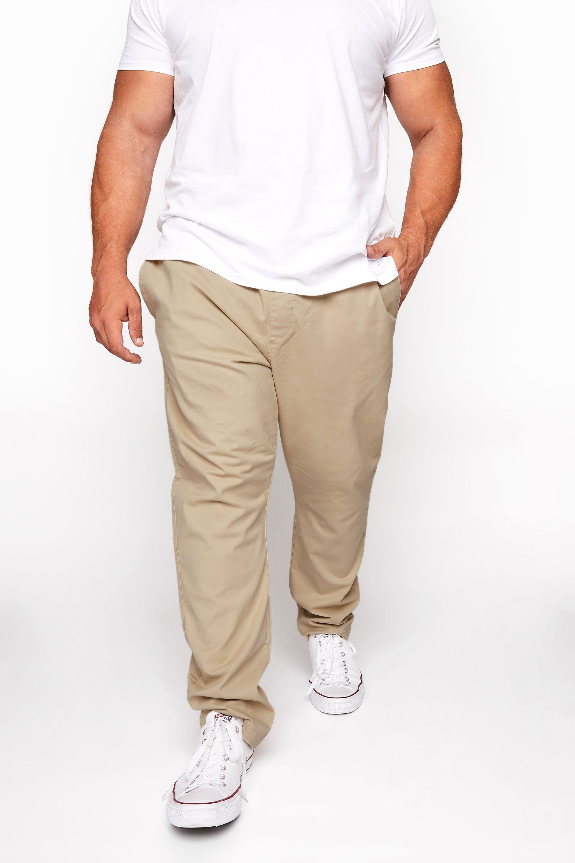 Carabou Elastic Waist Rugby Trousers Sand