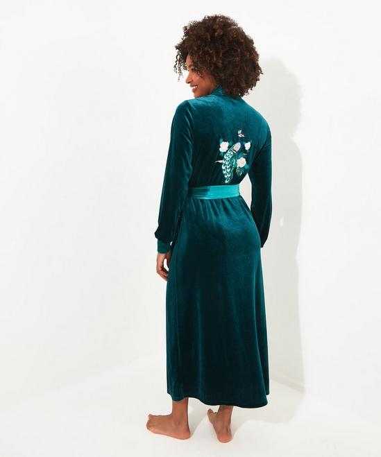 Dress Shops Online Gown in Peacock Green Velvet Fabric LSTV115382