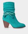 Joe Browns Teal Tassel Bow Ankle Boots thumbnail 2