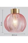 Harper Living Easy Fit Glass Pendant Shade 21cm Diameter thumbnail 4
