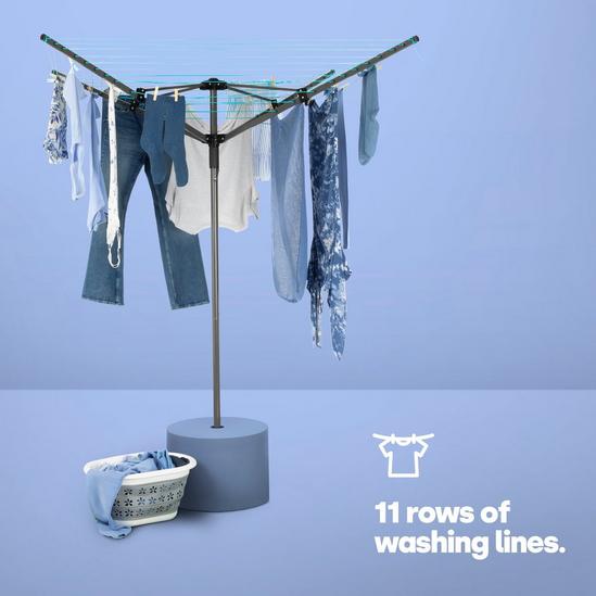 LIVIVO Outdoor Garden Rotary Washing Line - 4 Arm Folding Clothes Dryer 5