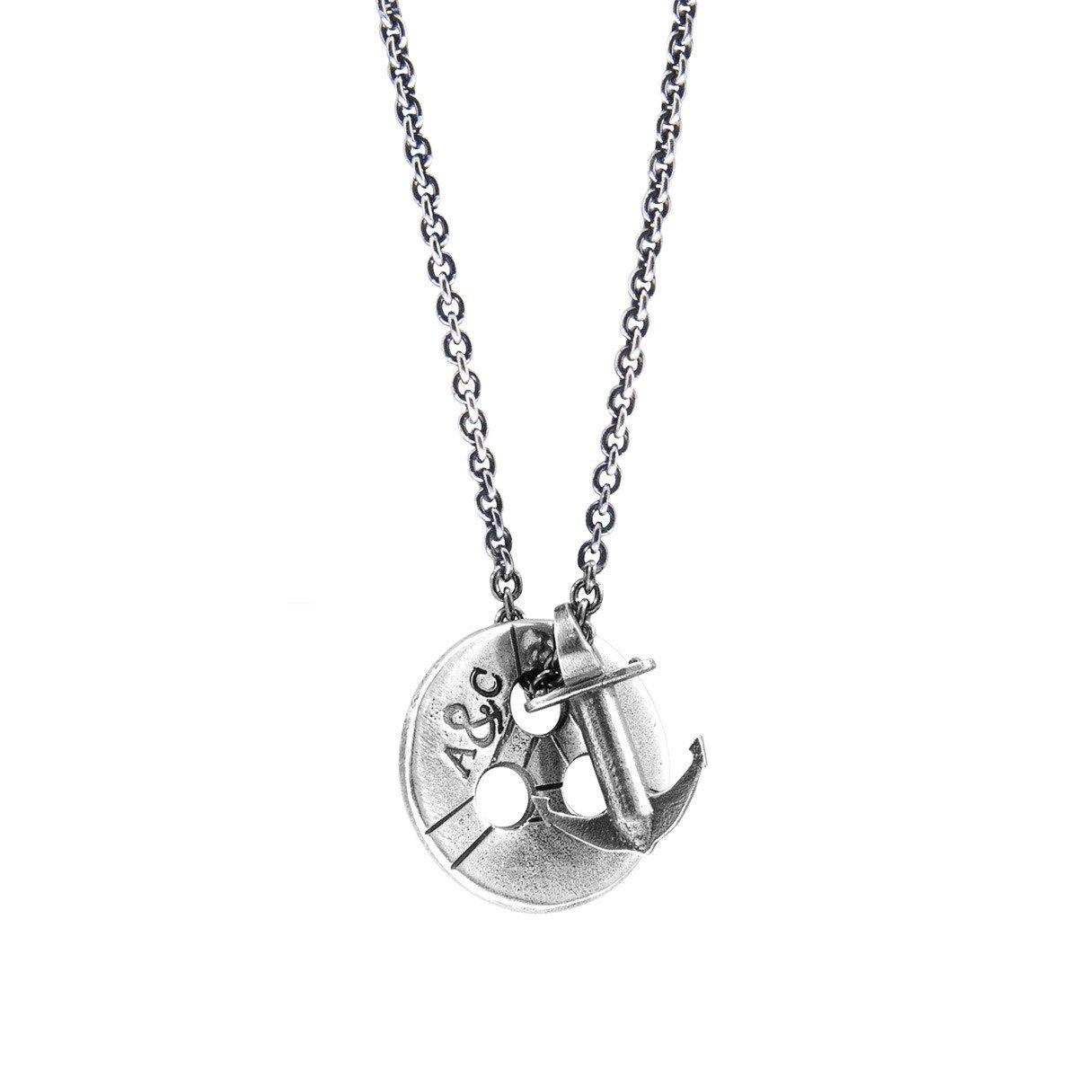 Jewellery | Lerwick Pulley Silver Necklace Pendant | ANCHOR & CREW