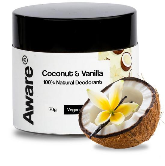 Aware Natural Deodorant Natural Deodorant Balm - Coconut & Vanilla 70g 1