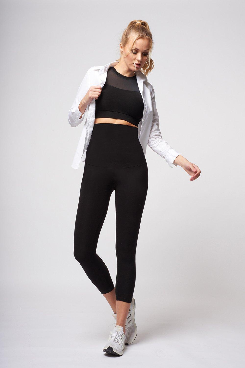 Leggings, Extra Strong Compression Cropped Leggings with High Tummy  Control