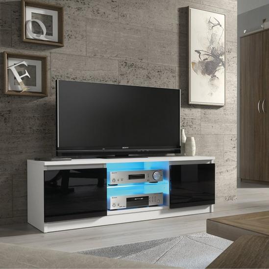 Creative Furniture TV Unit 120cm Sideboard Cabinet Cupboard TV Stand Living Room High Gloss Doors 1