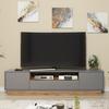 Creative Furniture TV Unit 200cm  CabinetTV Stand Living Room - Oak & Grey thumbnail 2