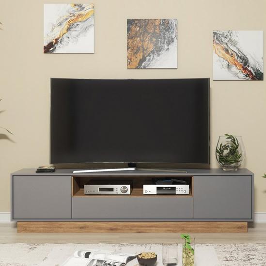 Creative Furniture TV Unit 200cm  CabinetTV Stand Living Room - Oak & Grey 2