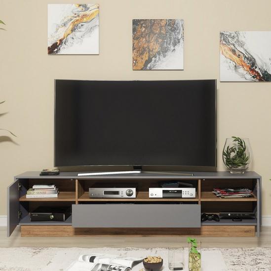 Creative Furniture TV Unit 200cm  CabinetTV Stand Living Room - Oak & Grey 4