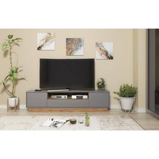 Creative Furniture TV Unit 200cm  CabinetTV Stand Living Room - Oak & Grey 5