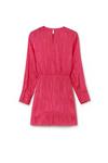 ANOTHER SUNDAY Jacquard Wrap Front Mini Dress With Long Sleeves In Pink thumbnail 5