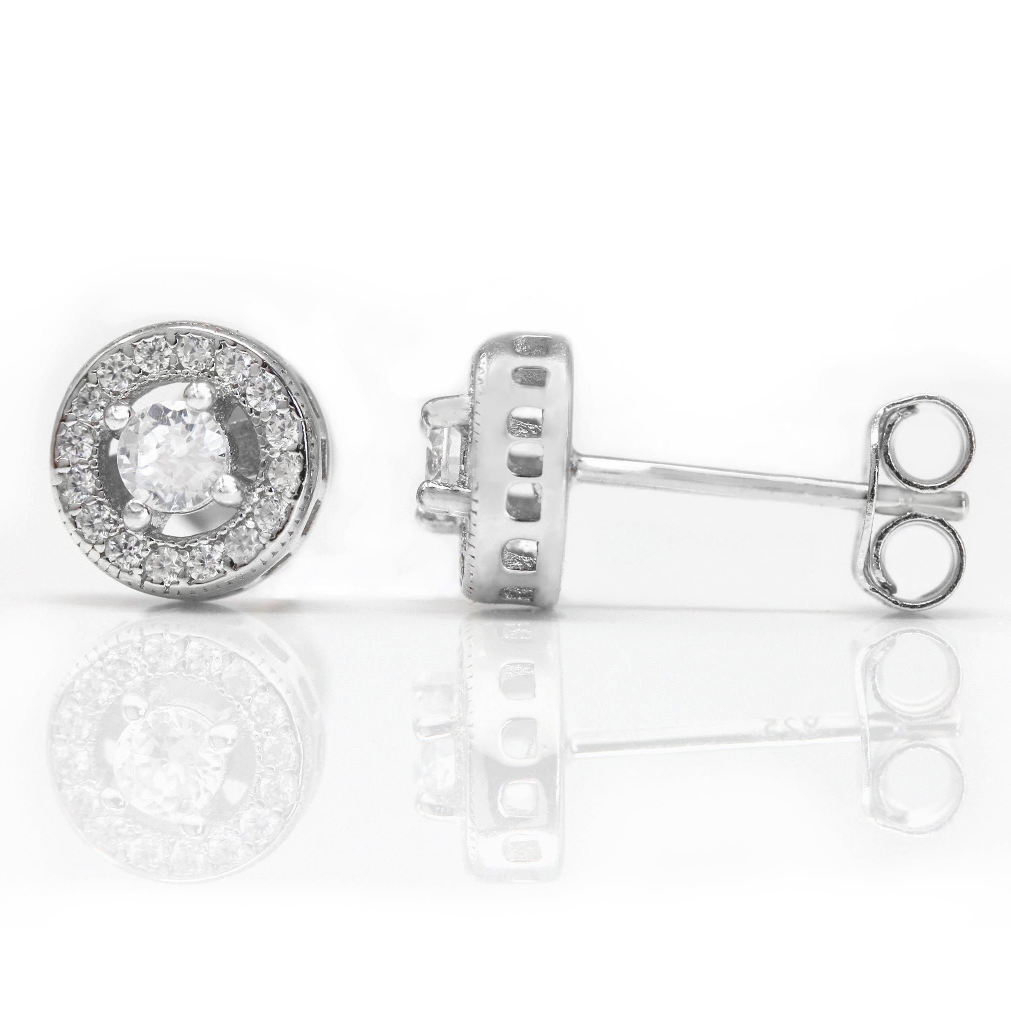 Beautiful Platinum Diamond Earrings for Women JL PT E OLS 11