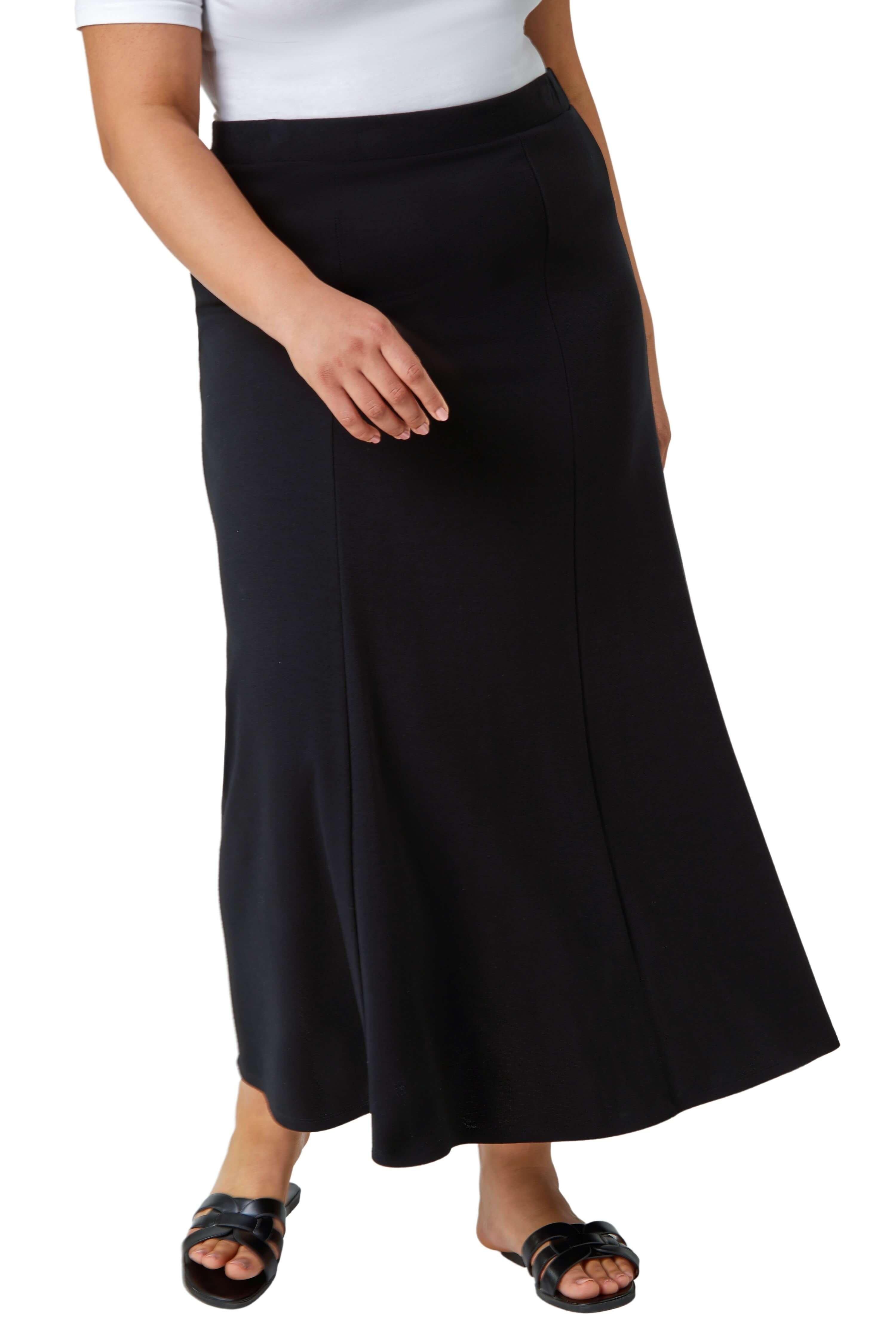 Flared midi skirt with cheap pockets