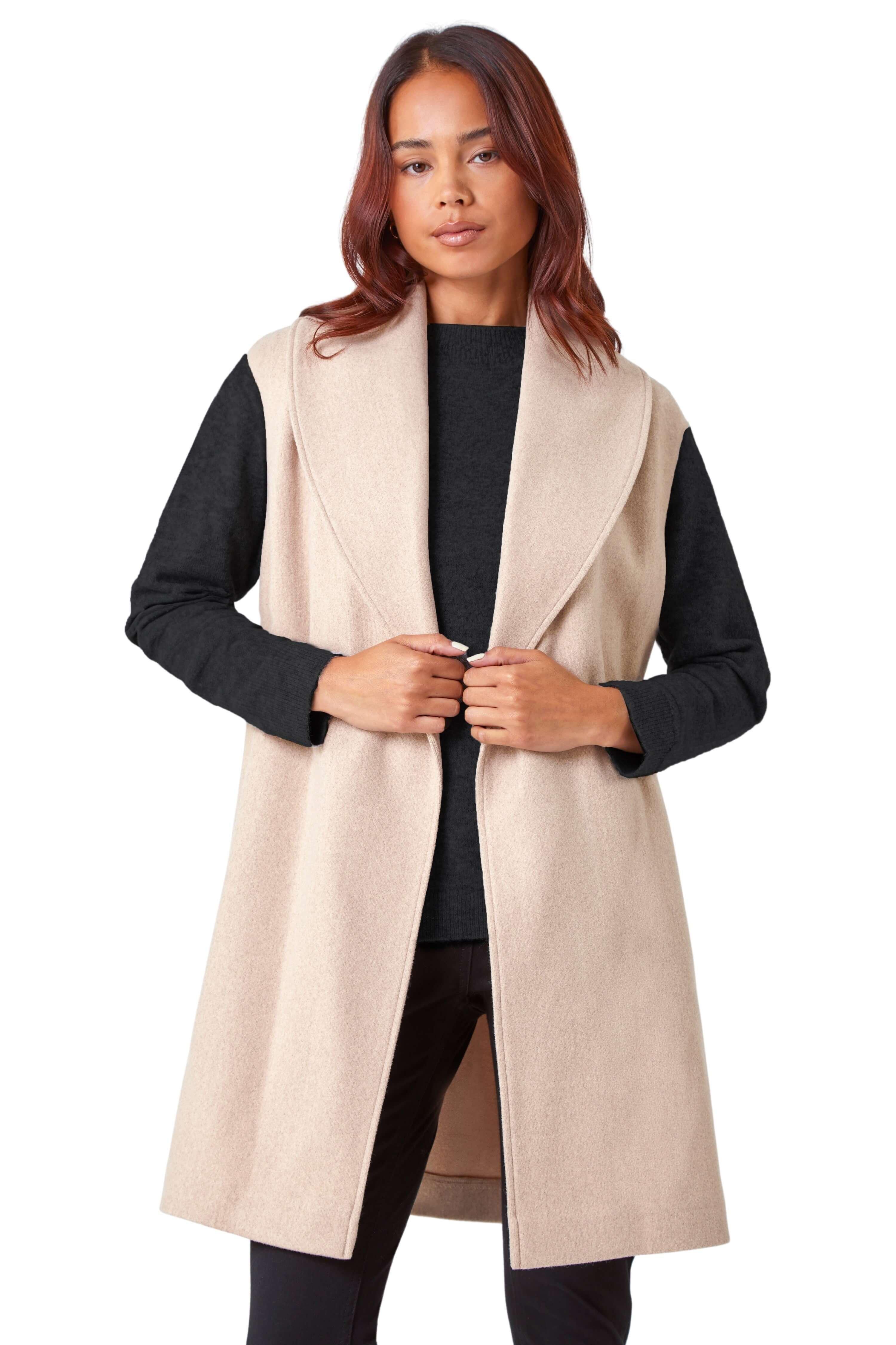 Petite hotsell sleeveless cardigan