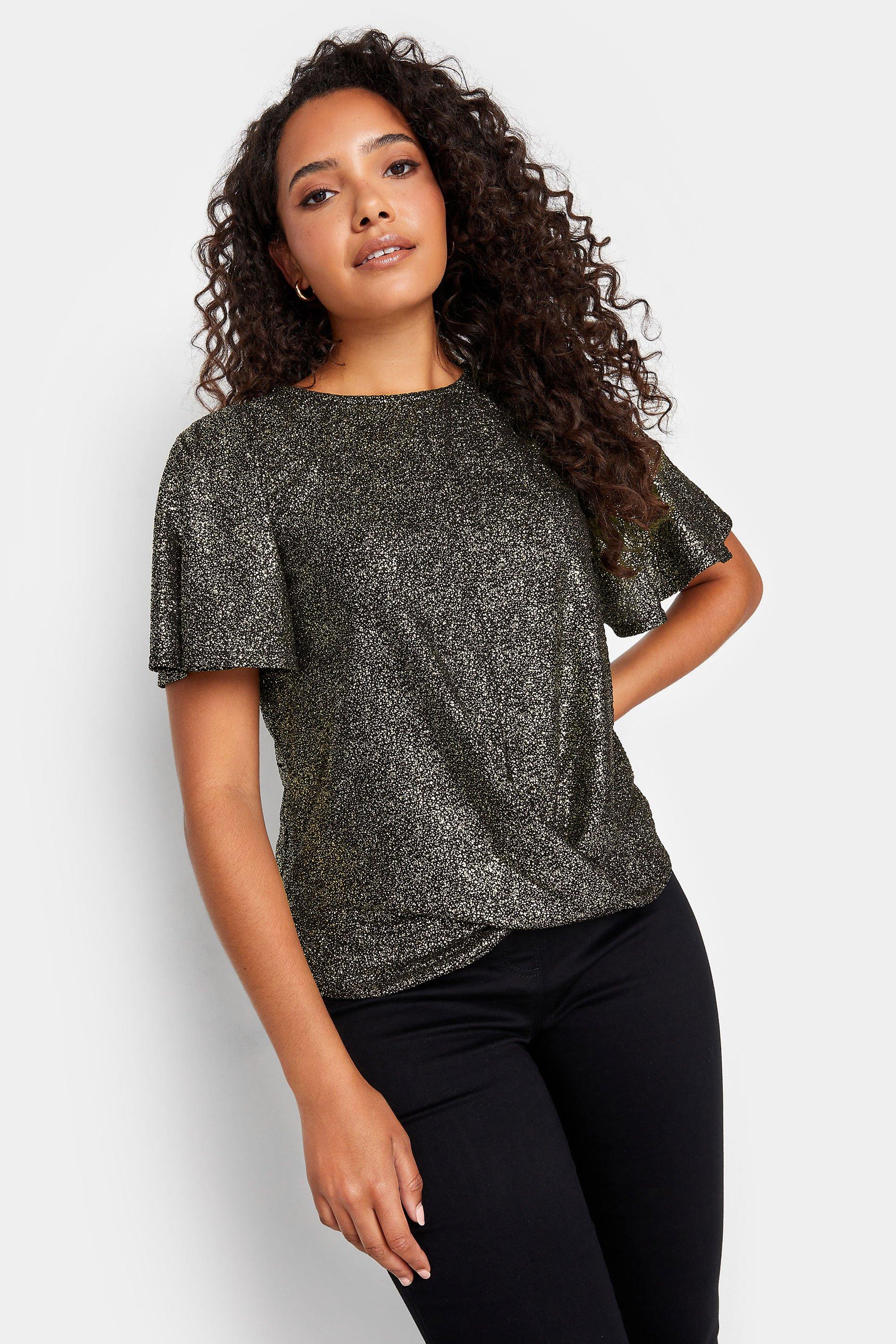 glitter tops for women