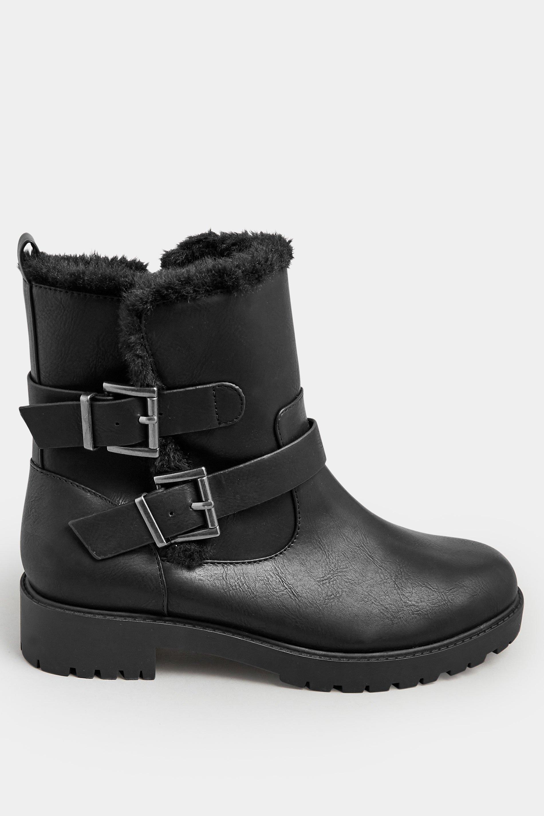 Biker boots fur clearance lined