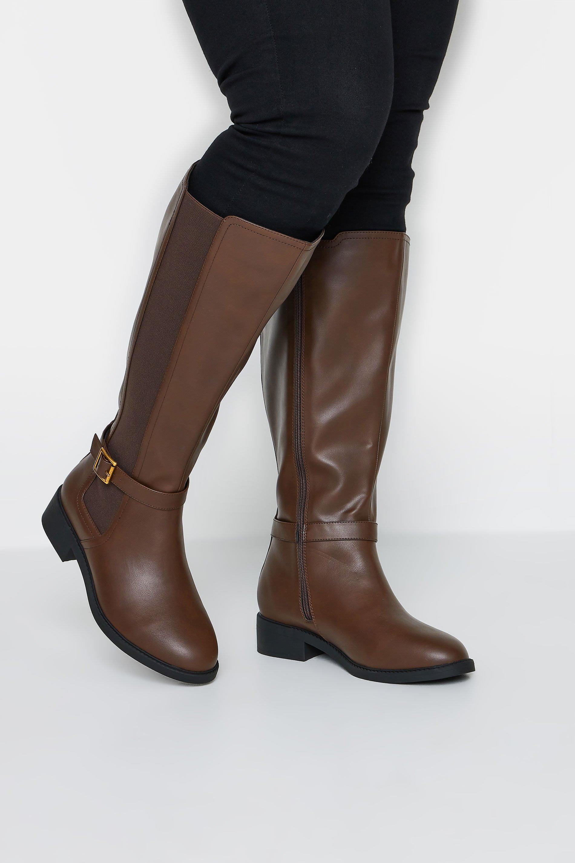 Extra wide hotsell knee high boots