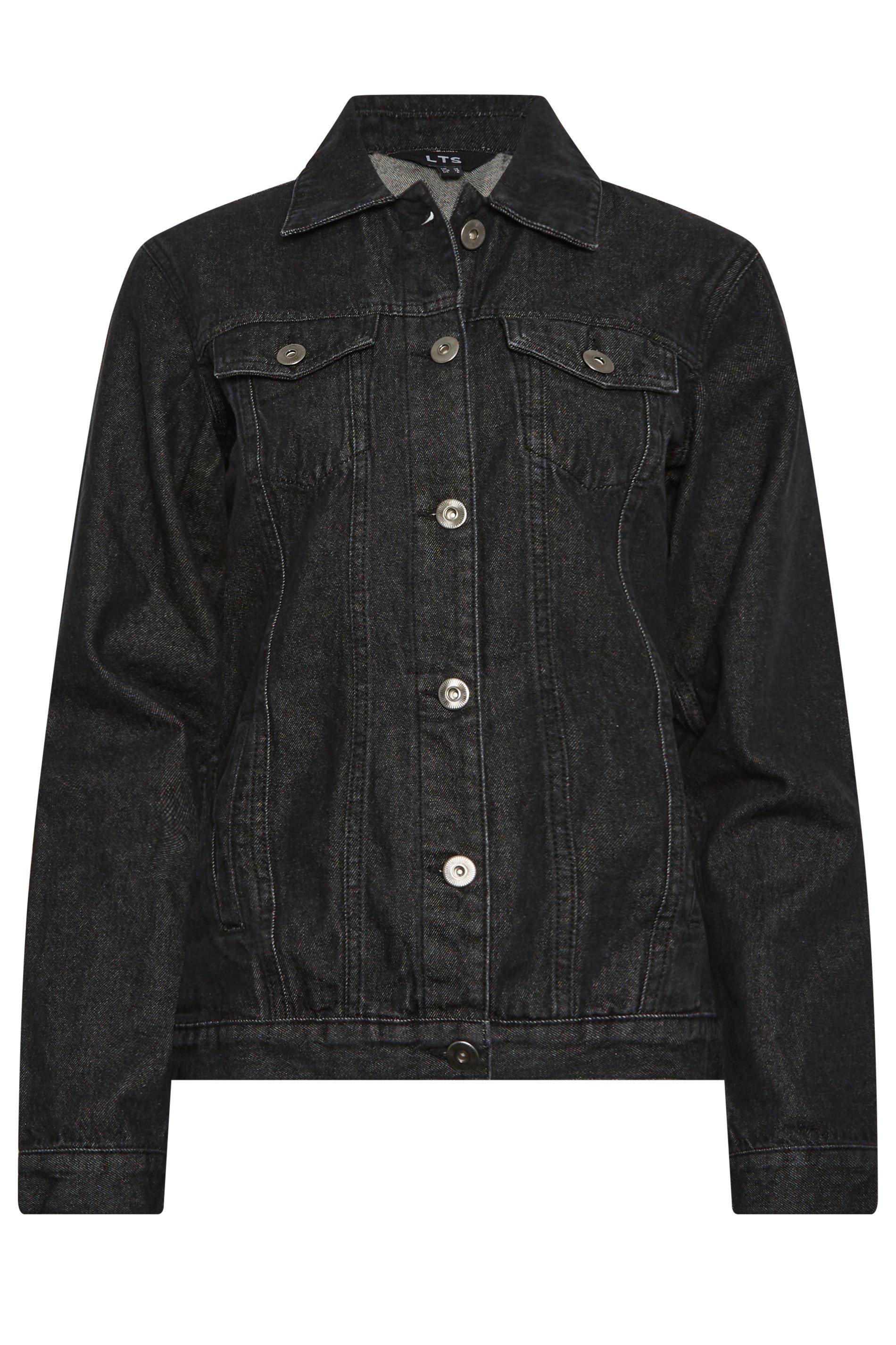 Dorothy perkins black denim cheap jacket