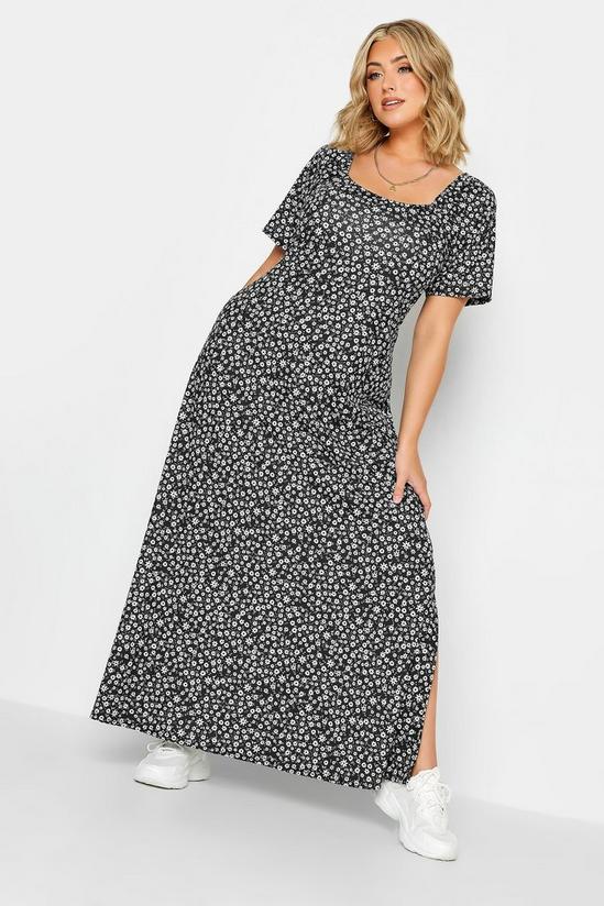 Yours Floral Square Neck Maxi Dress 5