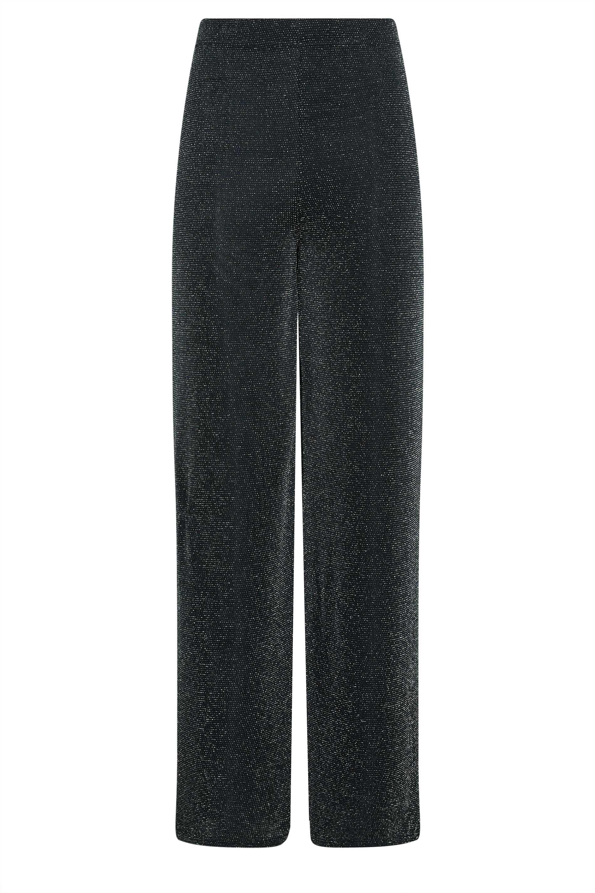 Buy Black Glitter Printer Pants Online - W for Woman