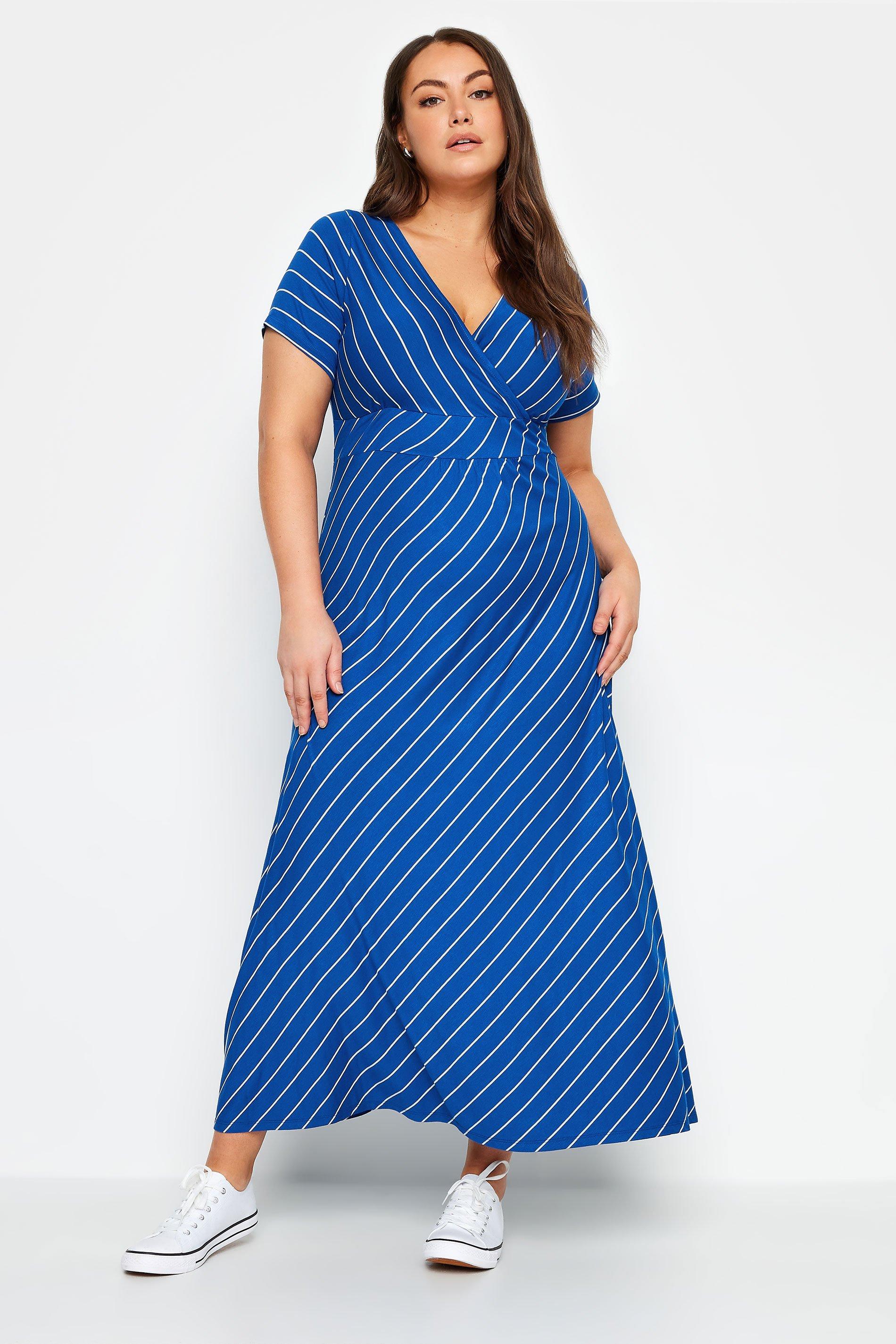 Dresses Striped Wrap Maxi Dress Yours