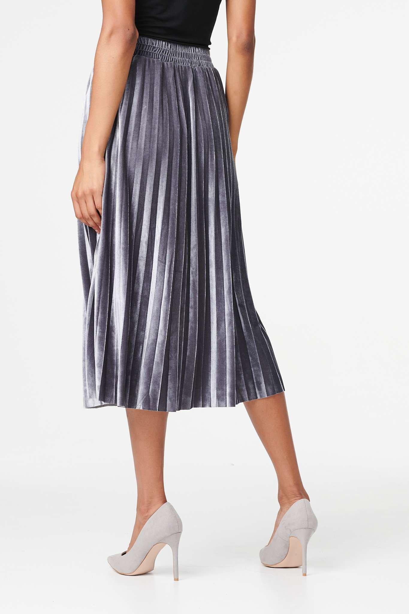 Lipsy silver cheap pleated skirt