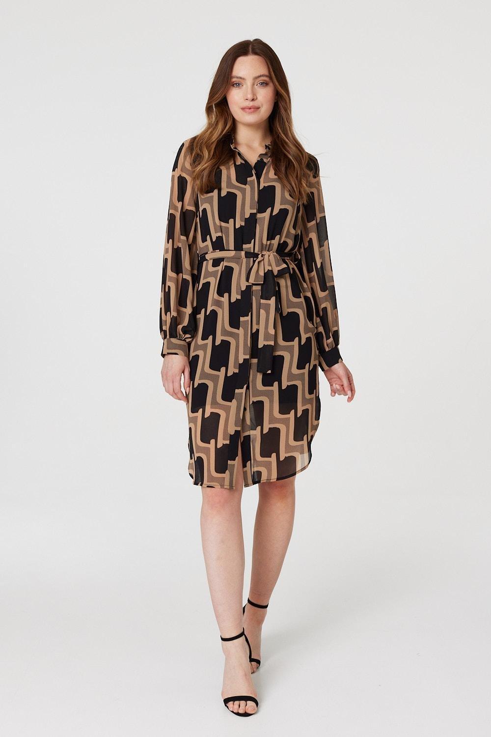 Lipsy snake hotsell print shirt dress