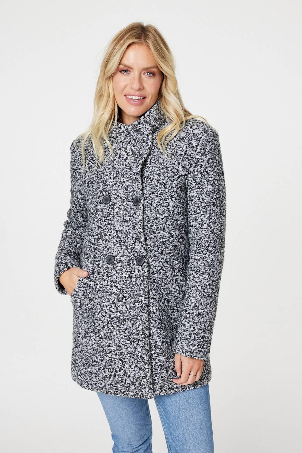 Warehouse double breasted deals teddy coat