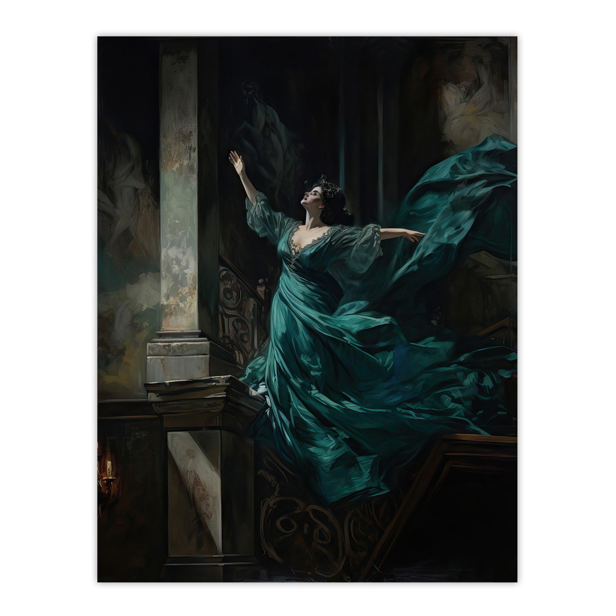 Wall Art & Pictures | Floria Tosca Dramatic Opera Scene Oil Painting ...