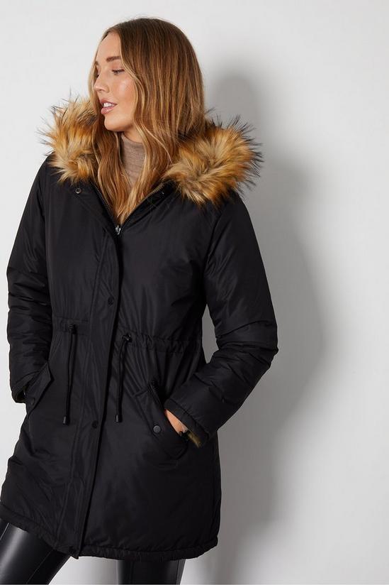 Jackets & Coats | 'Kenny' Faux Fur Trim Hood Reversible Parka | Threadbare
