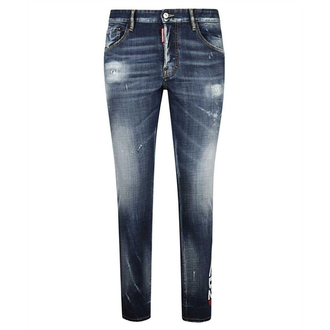 Jeans | Skater Jean Large Print Jeans | Dsquared2