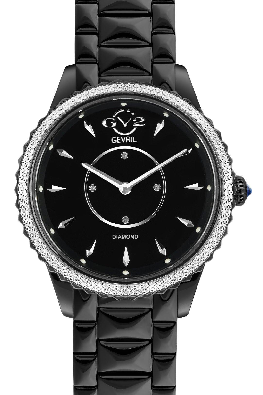 Watches | Siena Black Dial Stainless Steel Swiss Quartz Watch | GV2