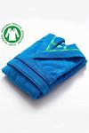 United Colors of Benetton United Colors 100% Cotton Bathrobe with Hoodie L/XL Blue thumbnail 5