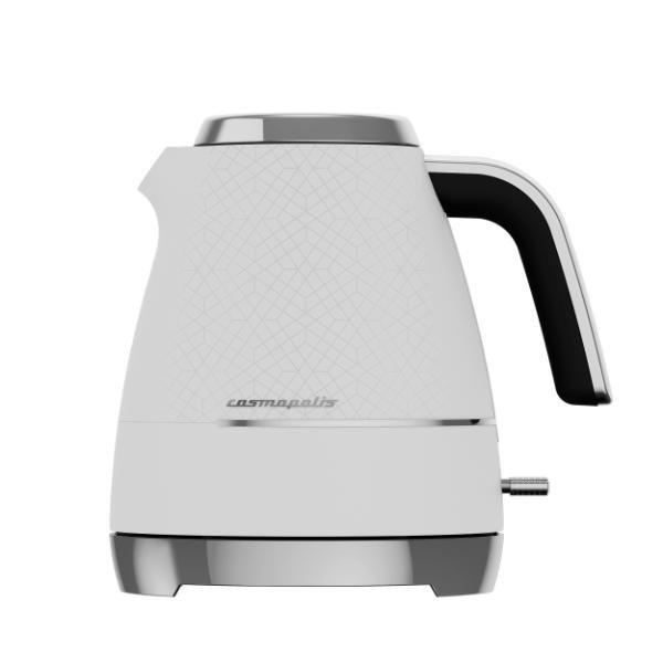 Kettles | Cosmopolis Dome Kettle - White & Chrome | Beko