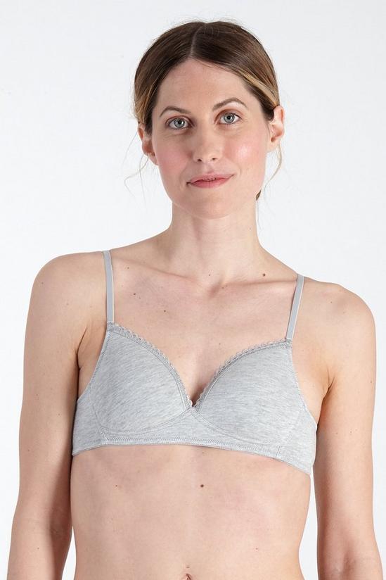 Lingerie  MyBasic Organic Cotton Non-Wired Comfy Lace Edge Bra