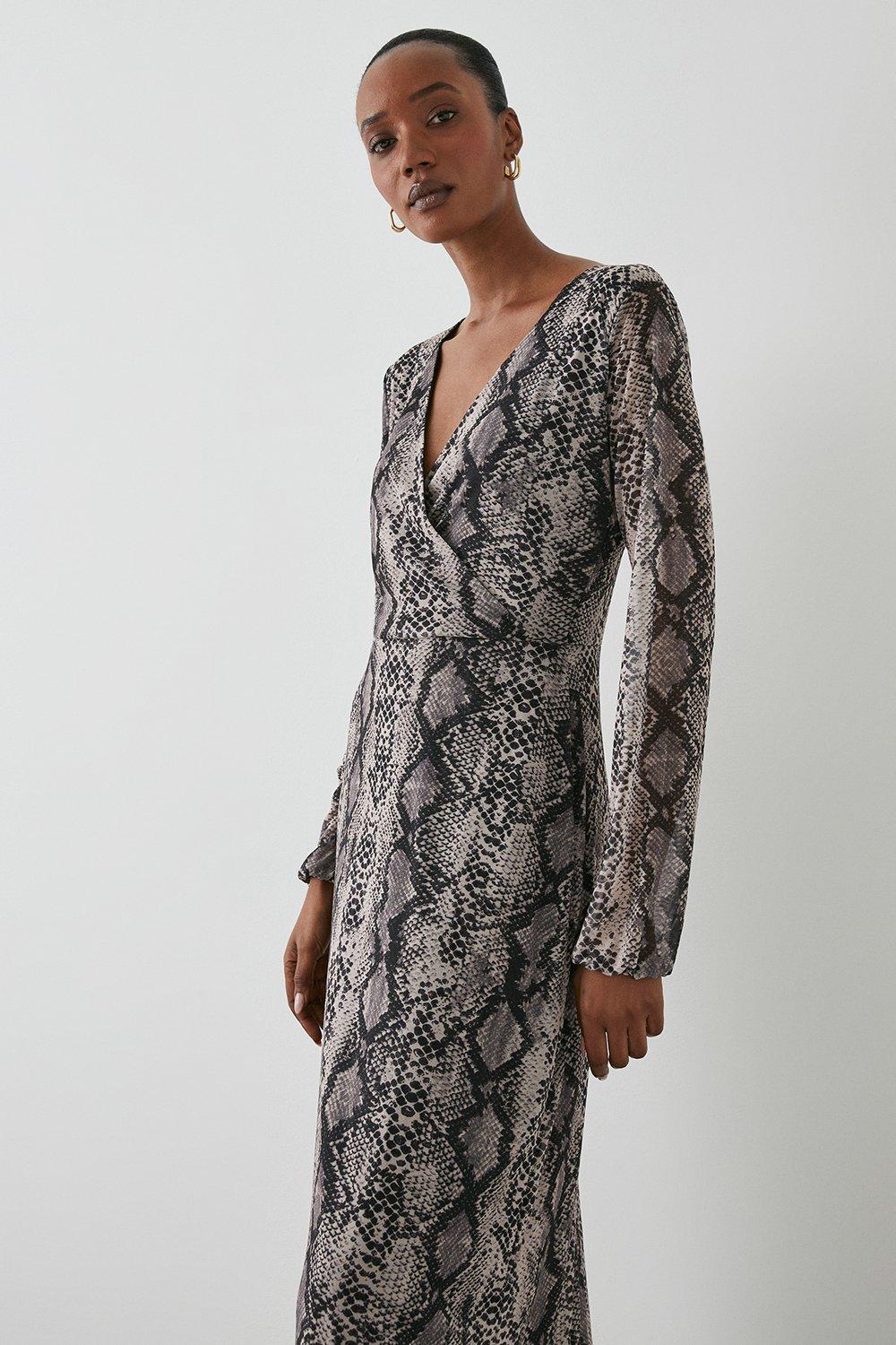 Principles snake print on sale dress