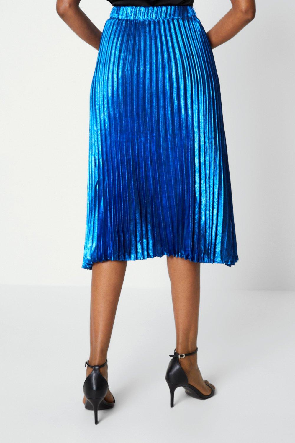 Gold pleated 2025 skirt dorothy perkins