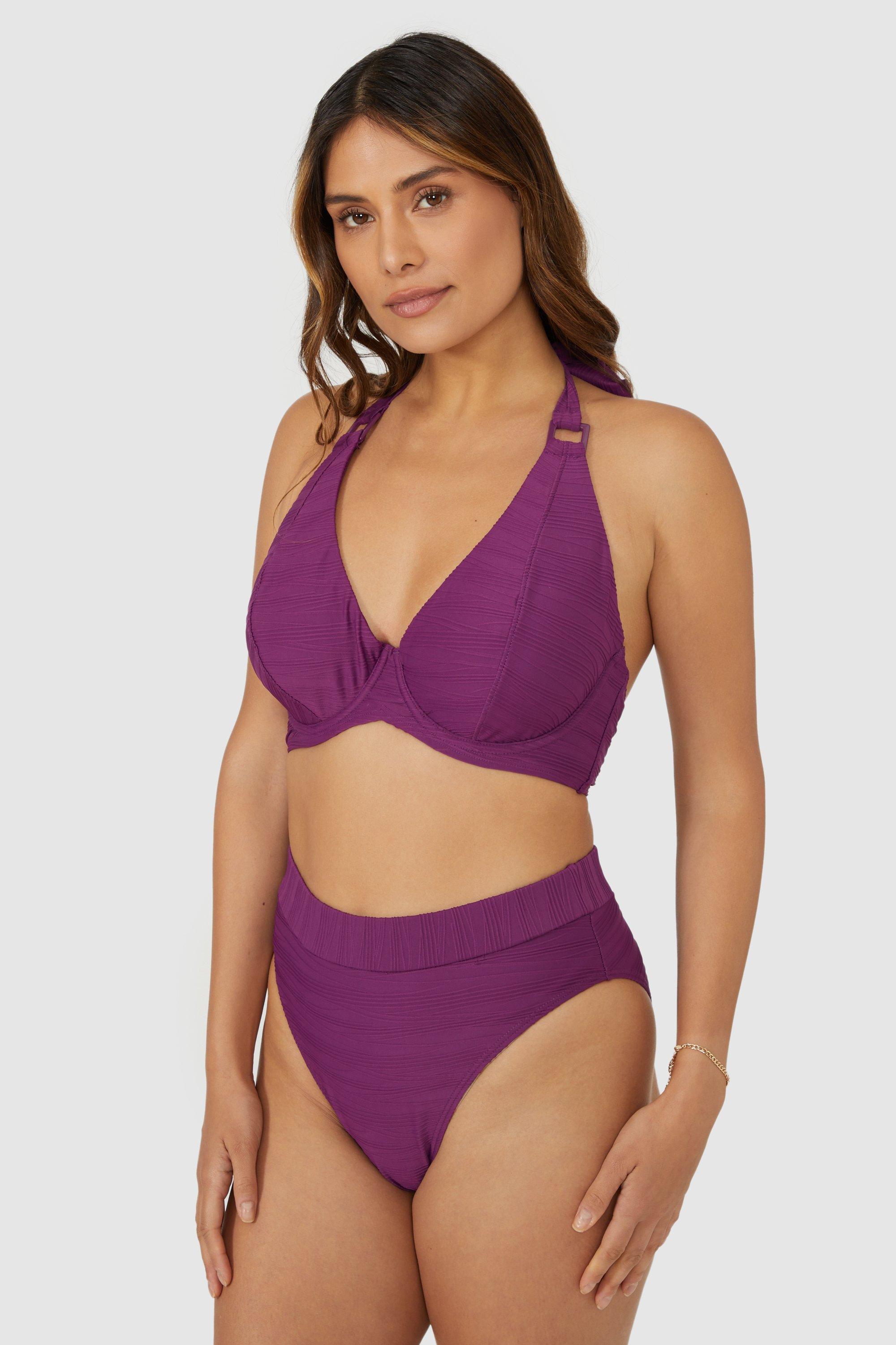 Underwire on sale plunge swimsuit